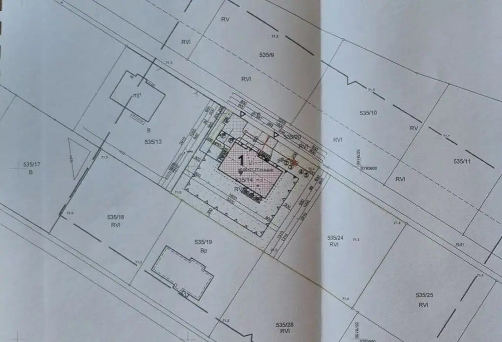 plan zagospodarowania działki (Średnie)